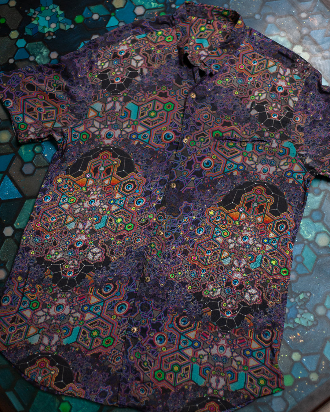 Shirt Men Half Sleeves / Bamboo - ASTROCORAL